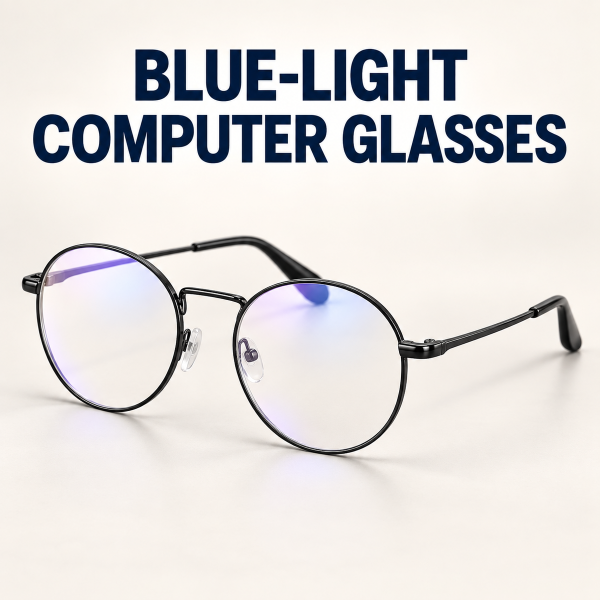 Classic Metal Blue Light Blocking Glasses — Unisex Computer Screen Glasses