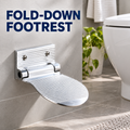 Toilet-Side Foot Washing Platform — Folding Foot Rest Step for Easier Daily Foot Care