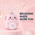 Kids U-Shaped Electric Toothbrush — 360 Sonic Silicone Toothbrush, USB Charging