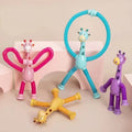Giraffe Pop Tubes Fidget Toy — Stretchy Sensory Tube Animal for Kids