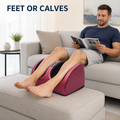 Electric Foot & Calf Massager — Two-in-One Machine for Tired Feet and Legs, Adjustable Settings