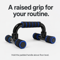 Push-Up Bars — H-Shaped Steel Stands with Foam Grips, Pair, 5 Colours, Non-Slip Feet