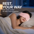 Weighted Sleep Mask — Blackout Eye Mask for Side Sleepers, Cooling & Soft Reversible Sides, Travel & Naps