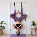 Aerial Yoga Stretch Strap — Door-Anchored Stretching Sling for Back, Legs and Shoulders