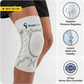 NovaPro Knee Compression Sleeve — Adjustable Support with Side Stabilizers & Patella Gel Pad