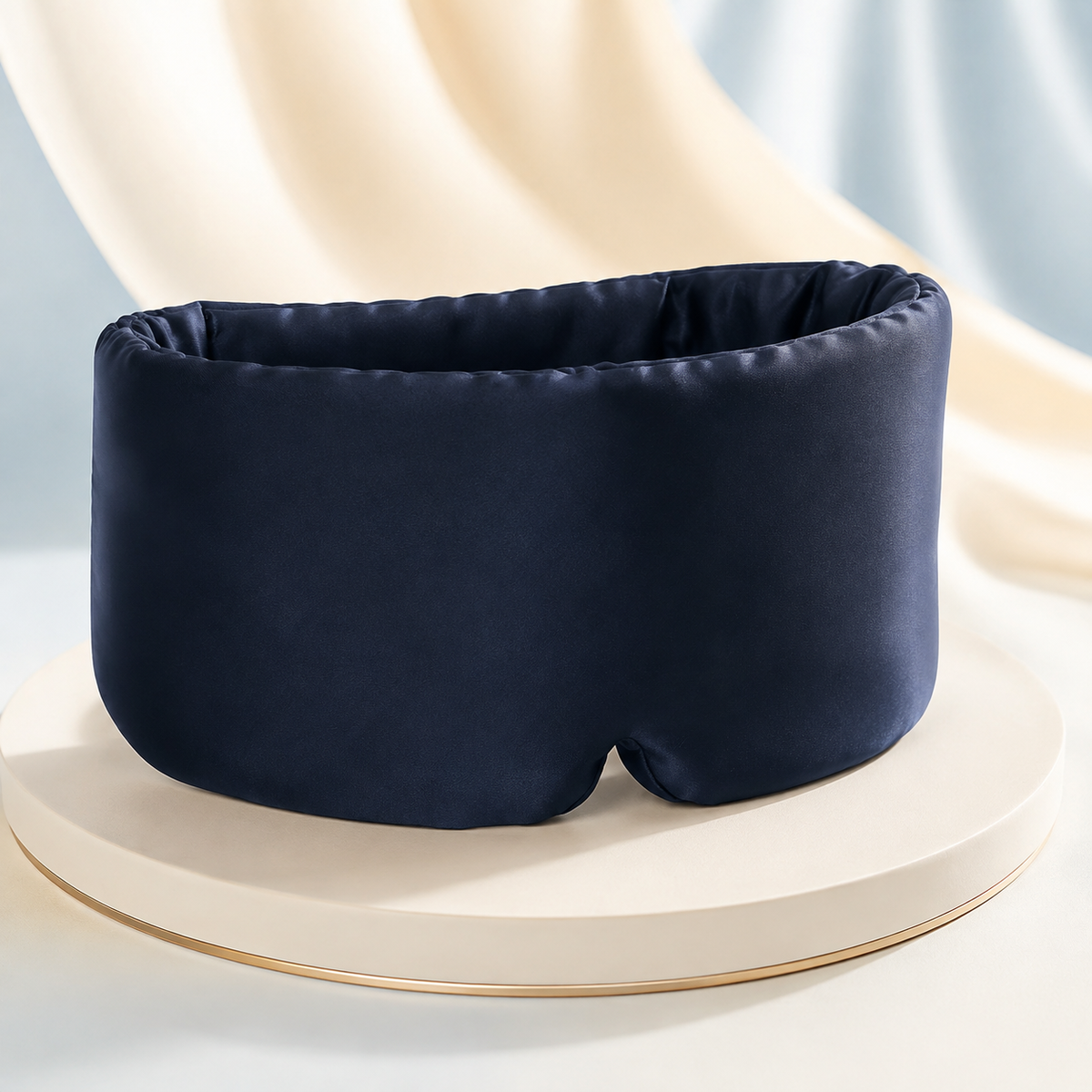 Silk Sleep Mask for Side Sleepers – Full Coverage Blackout Eye Mask