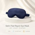 Satin Silk Eye Mask for Sleeping – Soft Blackout Sleep Mask